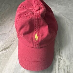 Kids Polo Baseball Hat in Nantucket Red
